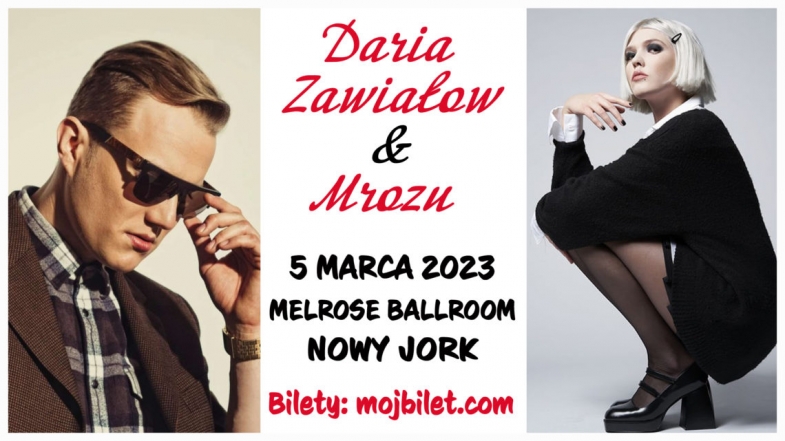 Daria Zawiałow/Mrozu - koncert NY
